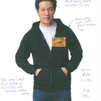 Black Zippered Hoodie Unisex