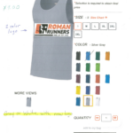 Men's Augusta Training Tank 2 color logo